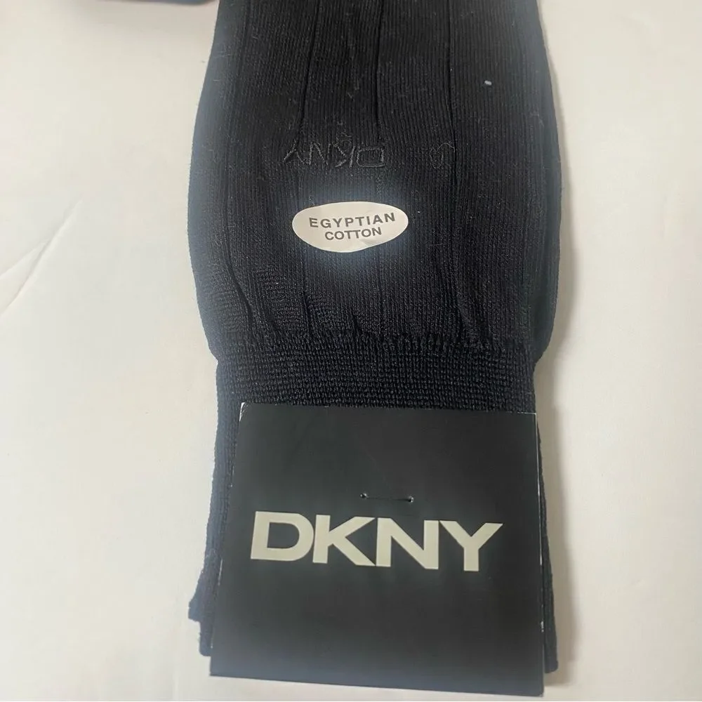 DKNY New With Tags Dress Socks Taupe and Black Size OS
